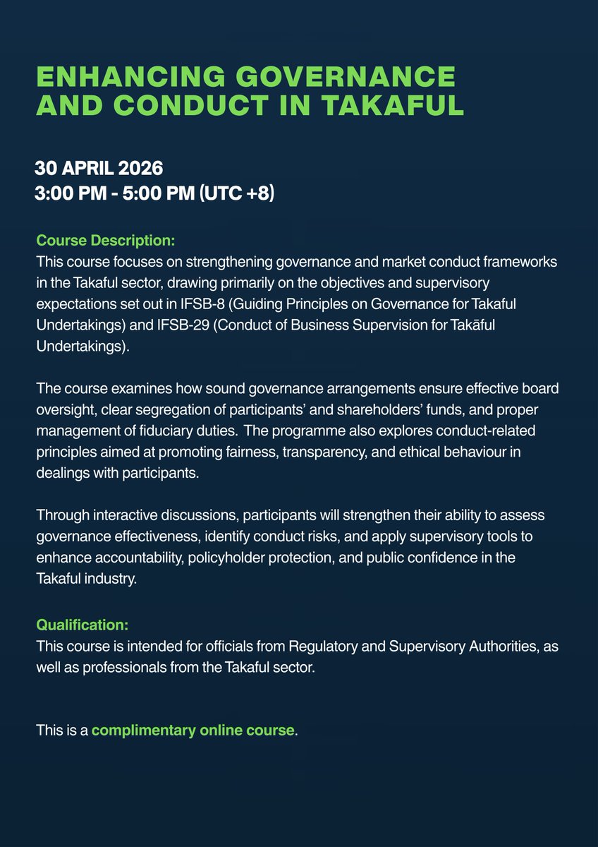 Islamic Financial Services Board (IFSB) tweet media