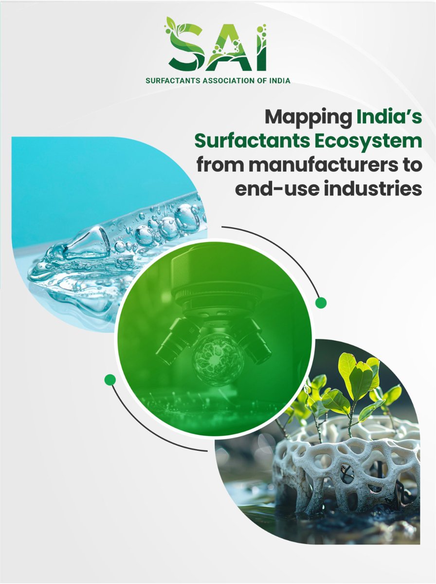 sai__india's tweet image. At Surfactants Association of India (SAI), we believe that a well-connected ecosystem is the foundation of a progressive and future-ready industry.

#SurfactantsAssociationOfIndia #Surfactants #ChemicalIndustry #Sustainability #IndustryGrowth