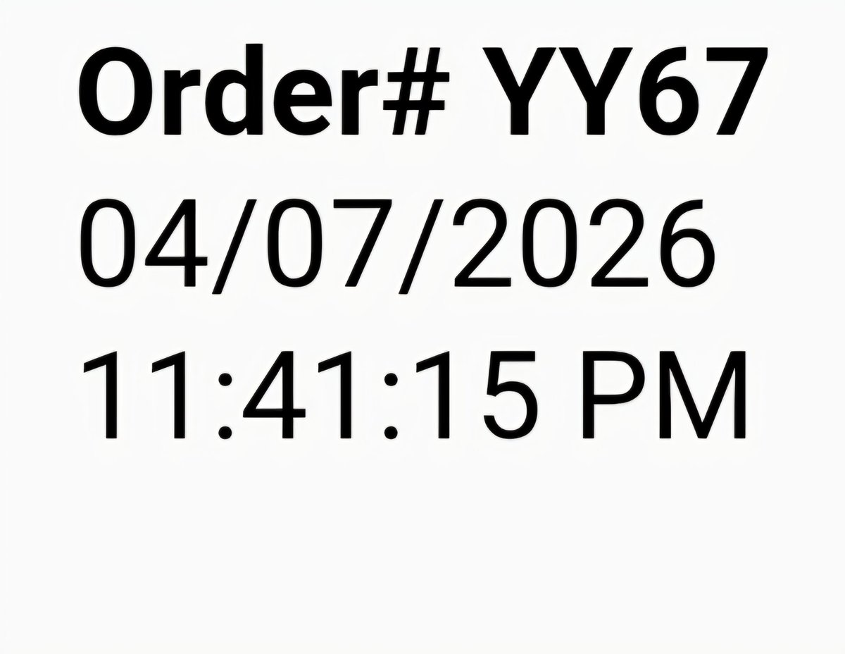 Malpat524's tweet photo. My order number instantly made me think YY (as in 360 no scope) and that 67 meme. I feel like I got trolled. https://t.co/nBW9LxdELt