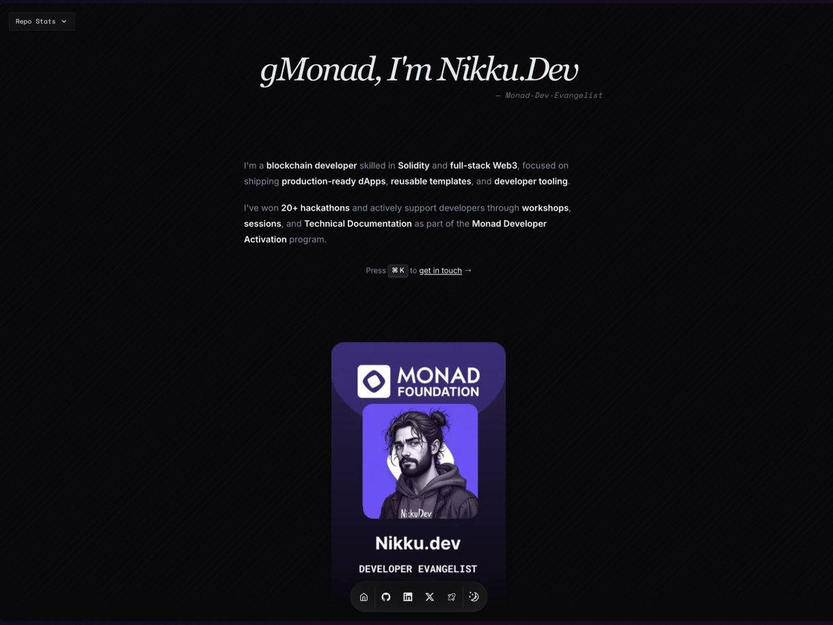 Nikku.Dev ⨀ I’m Nad 🦹♂️ tweet media