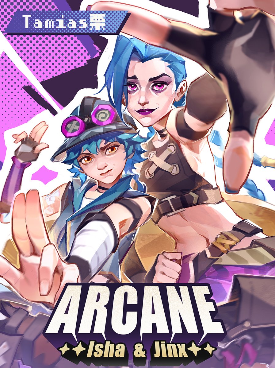 yeshuhang92's tweet image. 金克丝是姐姐的时候…#arcane #Jinx