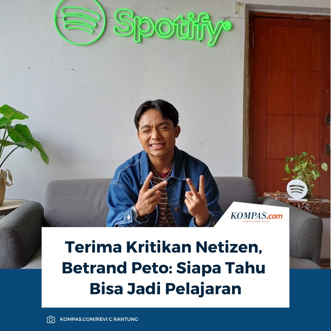 KompasEnt's tweet image. Penyanyi Betrand Peto terbuka terhadap kritik netizen dan siap melakukan perubahan jika kritik itu dianggap positif.

👉🏻Baca selengkapnya kompas.com/hype/read/2026…

~AM #BetrandPeto #Kritik #Netizen