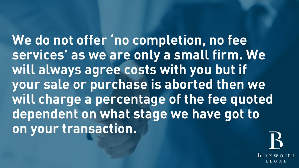 BrixworthLegal's tweet photo. ❓A regular question we get asked is, ‘Do you offer no completion, no fee services?'

Here is our answer below ⬇️ https://t.co/kpBt4qD9ih
