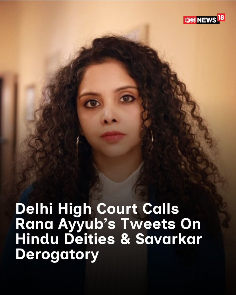 ⚖️ HC Demands Accountability for ‘Inflammatory’ Tweets

⚖️ The Delhi High Court observed that tweets by journalist Rana Ayyub appear “derogatory, inflammatory &amp; communal”

🗓️ Hearing based on plea by Adv <a href="/SachdevaAmita/">Amita Sachdeva, Advocate</a> over tweets (2013–2017)

📌 Court seeks urgent responses from