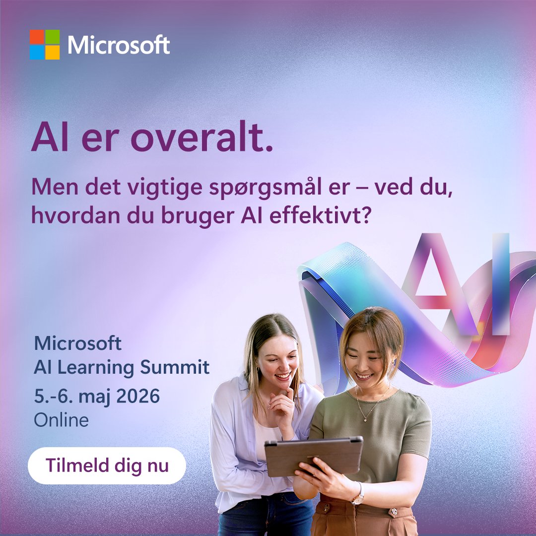 Microsoft Danmark tweet media