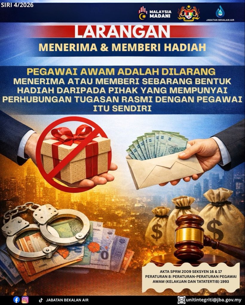 JABATAN BEKALAN AIR (JBA) tweet media