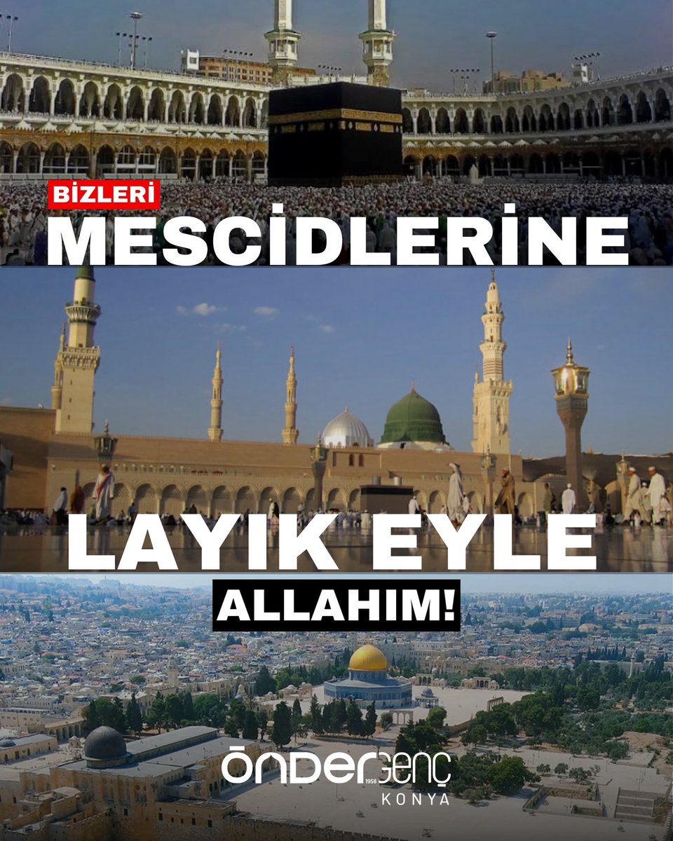 Ne şereftir hâdimi olmak haremlerinin; nasîb eyle, layık eyle Allahım!

#önder #mekke #medine #kudüs

<a href="/onderihl/">ÖNDER</a> <a href="/onderbulten/">onderbulten</a> <a href="/OnderKonya/">ÖNDER Konya İmam Hatipliler Derneği</a> <a href="/aceylantr/">Abdullah Ceylan</a>