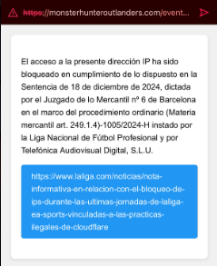 DragonJAT's tweet photo. @MHO_English Tried this weekend but according to @LaLiga you were hosting pirate football in your website, thats a very serious accusation https://t.co/rfPoCGG3BM