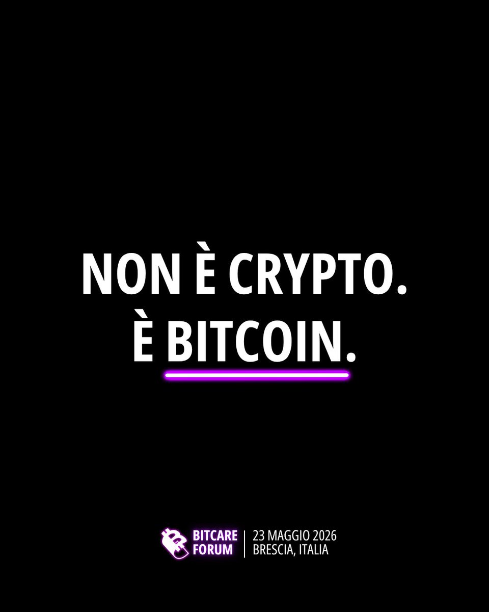 BitCare Forum 23 Maggio 2026 tweet media