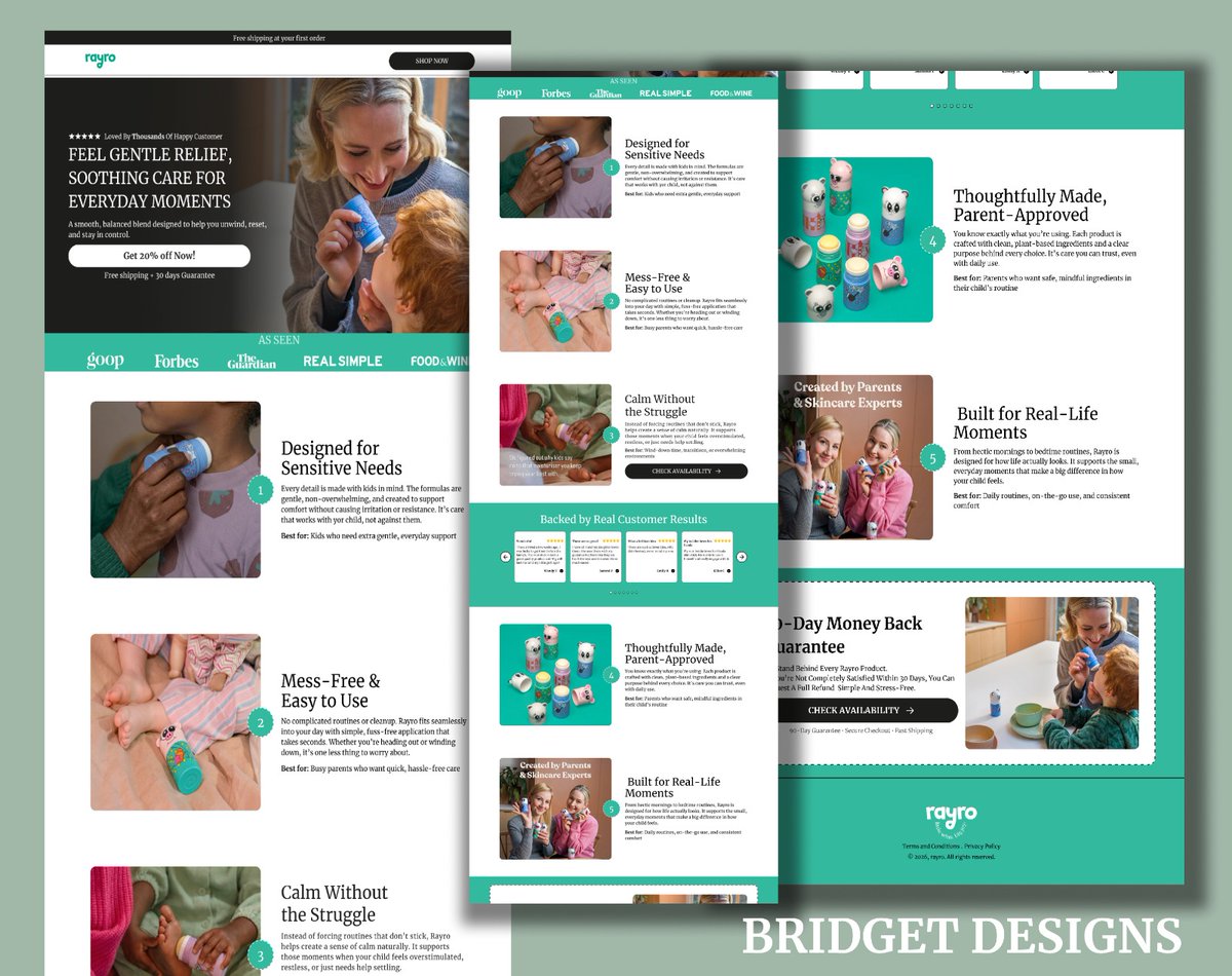 Bridget Boboye ll Ecom Landing Pages tweet media