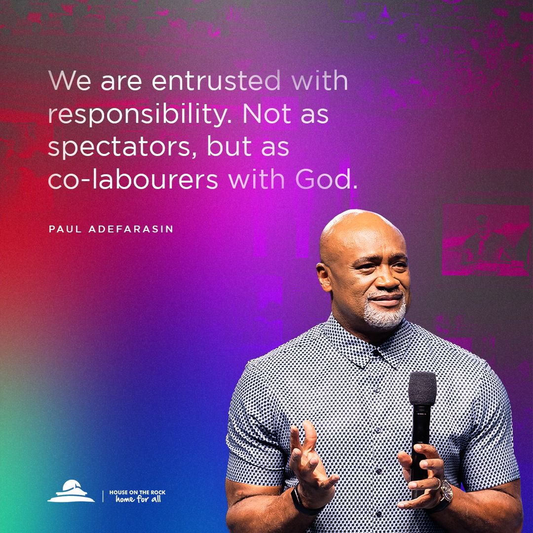 We are entrusted with divine responsibility within the vast platform of creation, not as passive spectators, but as active co-labourers with God. We are called to steward what He has begun with wisdom, diligence, and reverence.

In this sacred partnership, we mature into the