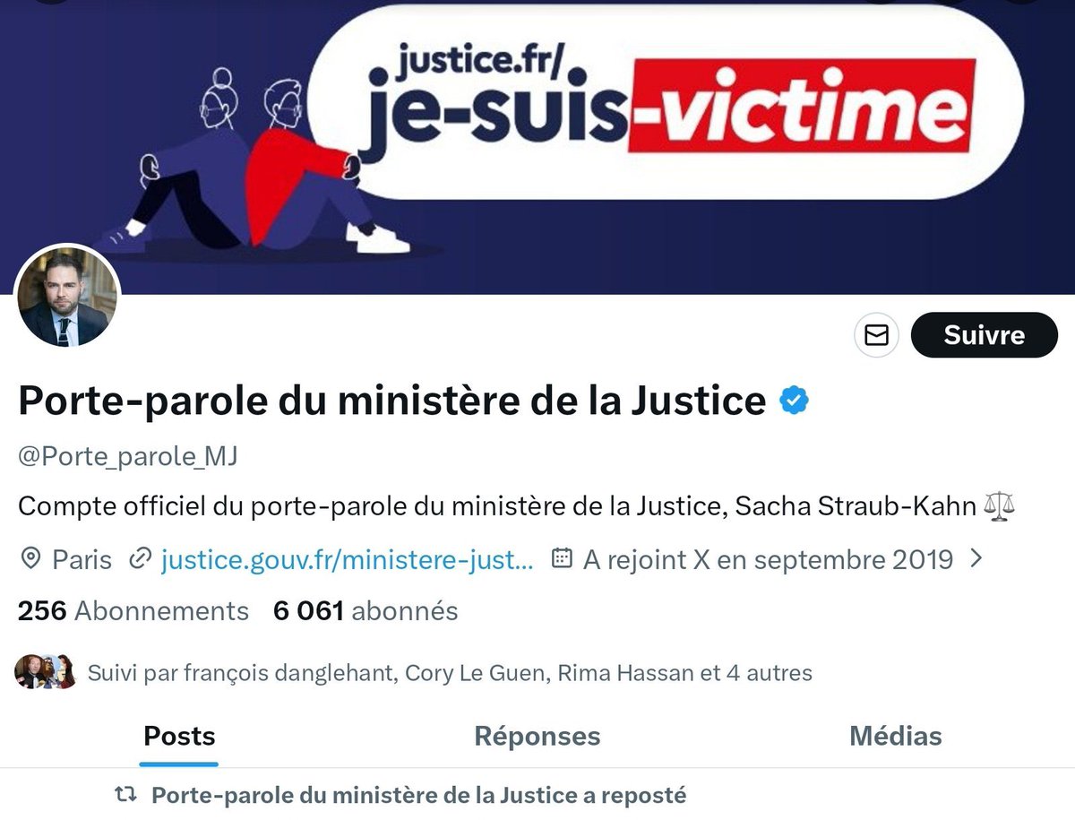 AbounaPapouna's tweet photo. LA HONTE ! 🇫🇷 Justice Française décredibilisée une nouvelle fois par ces représentants pistonnés qui font passer l’exemplarité après leurs propres opinions politiques 🇮🇱
 Sa bannière "Justice Francaise" - "je suis victime"

#SachaStraubKhan #justicefr https://t.co/oQmmIUdCqP