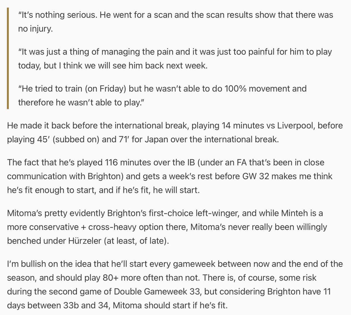 Instinctive tweet media