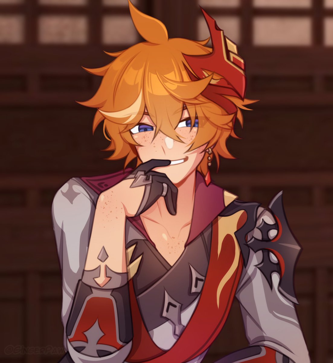 gingerpaw3000's tweet image. Joining this trend as well!

#GenshinImpact #Tartaglia #Childe