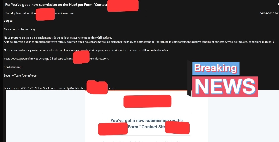 Csp 🚨🔴🇫🇷 Cyberattaque AlumnForce - Révélations exclusives sur le piratage ...