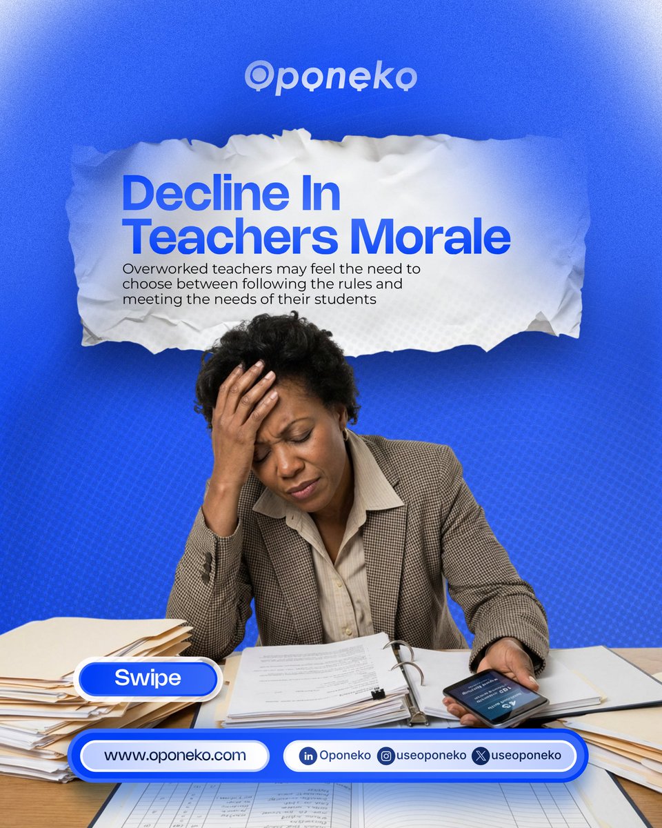 useoponeko's tweet photo. You wonder why your teachers are not motivated to teach?
It’s the system! https://t.co/fILTmg1GzB