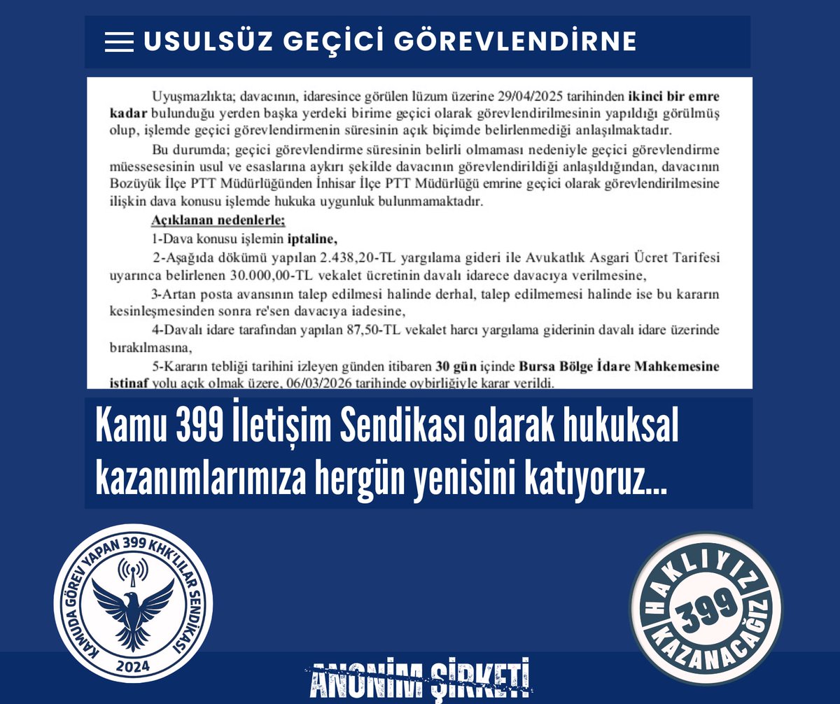 Kamu 399 İletişim-Sen tweet media