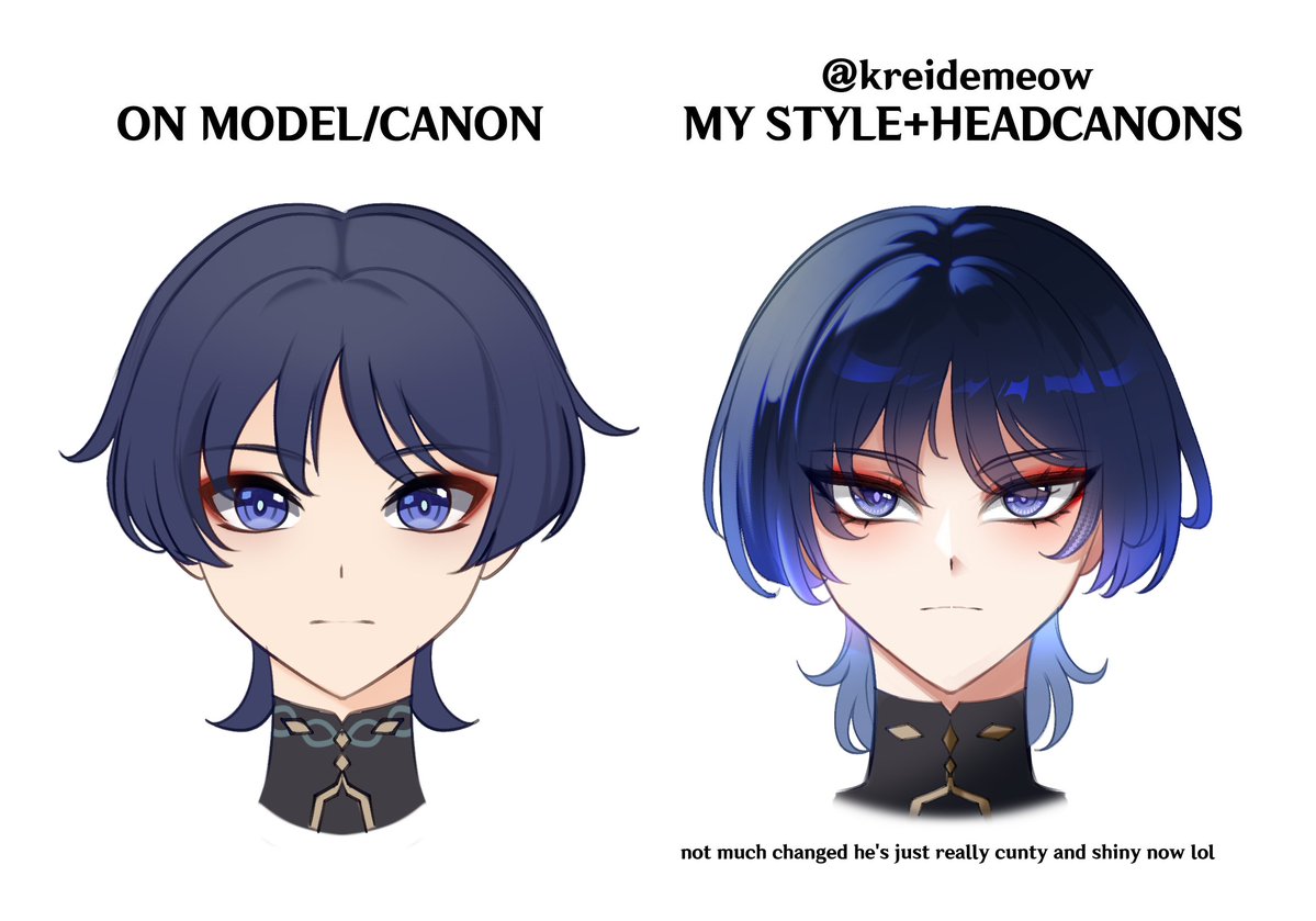 kreidemeow's tweet image. scara canon vs headcanon as requested
#Scaramouche/#Wanderer