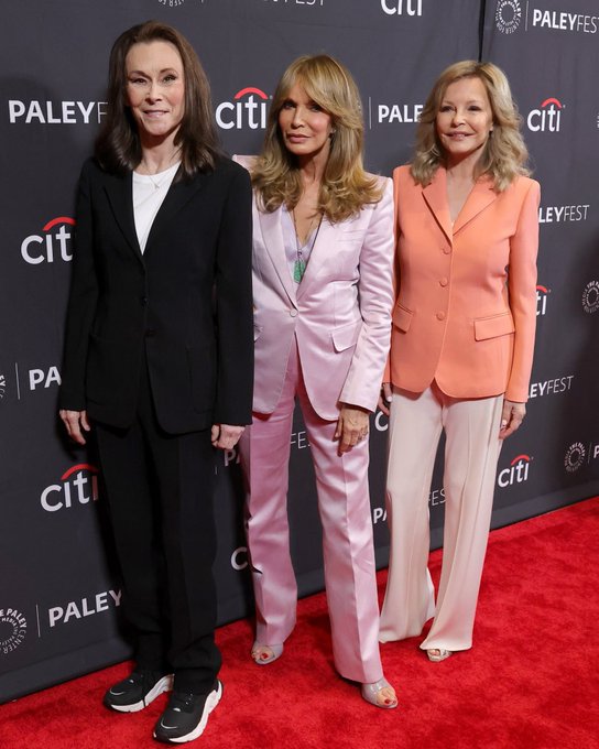 TheRealAJ_'s tweet image. I'm happy 'Charlie's Angels' is trending on X! I had a feeling the angels would reunite for the 50th anniversary! I 💕 Kate Jackson, Jaclyn Smith &amp;amp; Cheryl Ladd! I miss Farrah Fawcett. 💔

#CharliesAngels #KateJackson @realjaclynsmith #RIPFarrahFawcett @RealCherylLadd @paleycenter