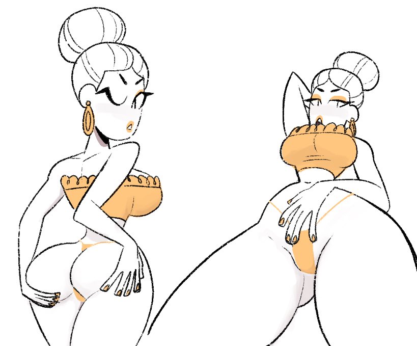 More doodles. Decided to do a few more yellow ones. #pinup #procreate