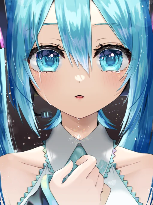 どっちも私が描きましたホントなんです #初音ミク