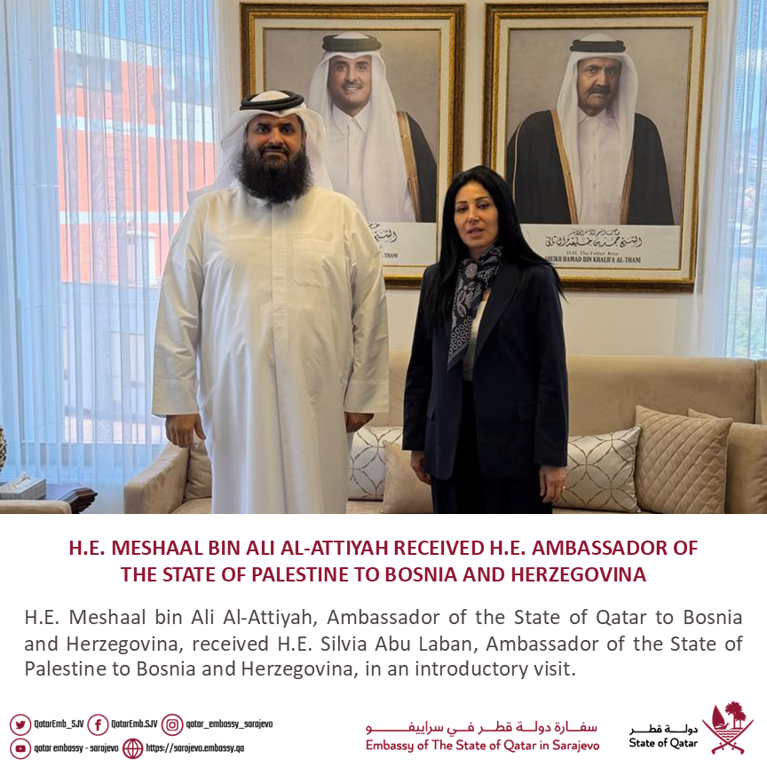 QatarEmb_SJV's tweet photo. #الخارجية_قطر #قطر #الدوحة #البوسنة_والهرسك #سراييفو #MOFAQatar #qatar #doha #bosnia #BiH #sarajevo #katar https://t.co/xecuimW6NX