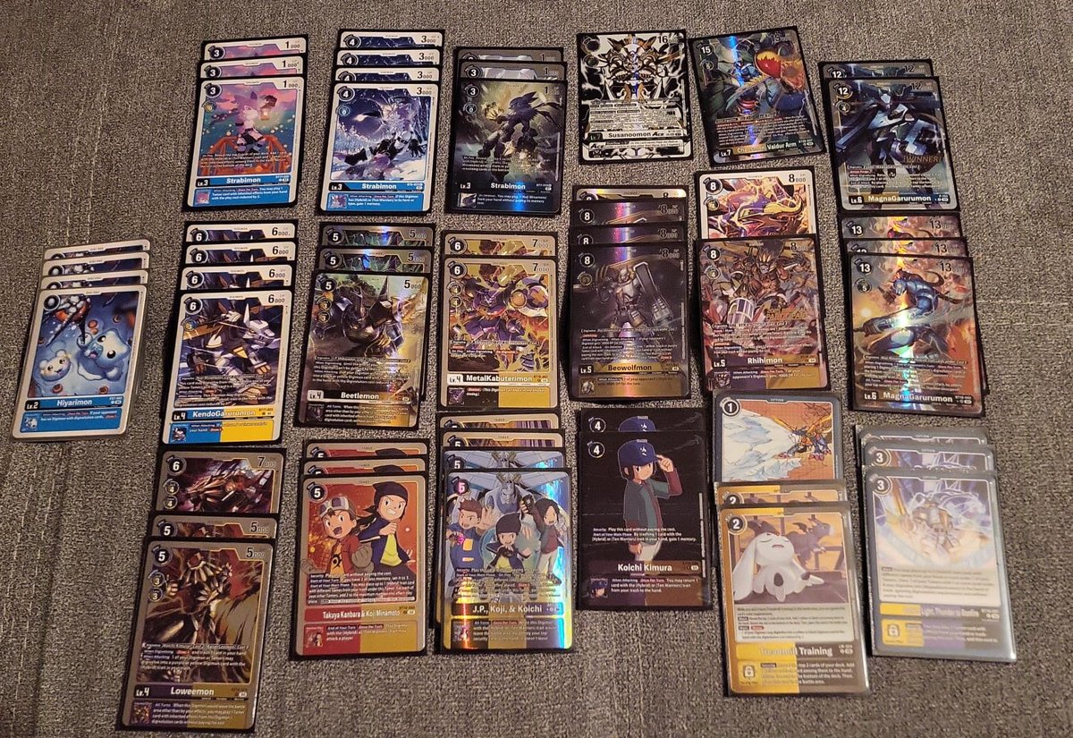 mrcTCG's tweet image. Tuesday Digimon Locals AD-01

10 Players 
1.st place 🥇: Laguna (BlueHybrid)
Round 1: 2-1 vs G/B Imp ⭕️
Round 2: 2-1 vs Milli ⭕️
Round 3: 2-0 vs G/B Imp⭕️
#digimoncards #digimontcg #tcgcommunity #digimonadventure #digimoncommunity