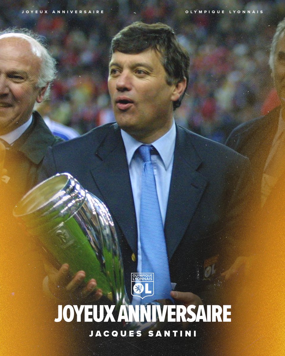 Le premier entraineur Champion de France avec la #TeamOL, également vainqueur de la Coupe de la Ligue en 2001, fête ses 74 ans ce samedi 🏆🔴🔵

𝙅𝙤𝙮𝙚𝙪𝙭 𝙖𝙣𝙣𝙞𝙫𝙚𝙧𝙨𝙖𝙞𝙧𝙚 𝙅𝙖𝙘𝙦𝙪𝙚𝙨 𝙎𝙖𝙣𝙩𝙞𝙣𝙞 🥳🎂
