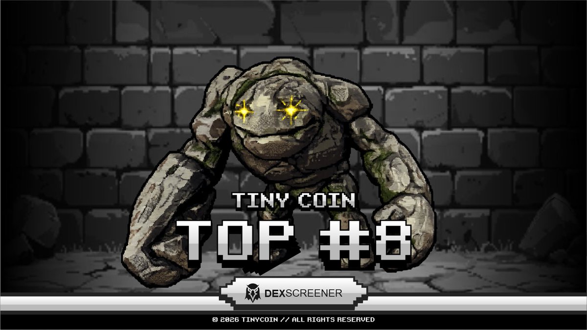 tiny_coins's tweet photo. $TINYCOIN claims the #8 rank on Dexscreener. Growth is undeniable
https://t.co/U5H4mQXOHL https://t.co/M6z01rsQ0p