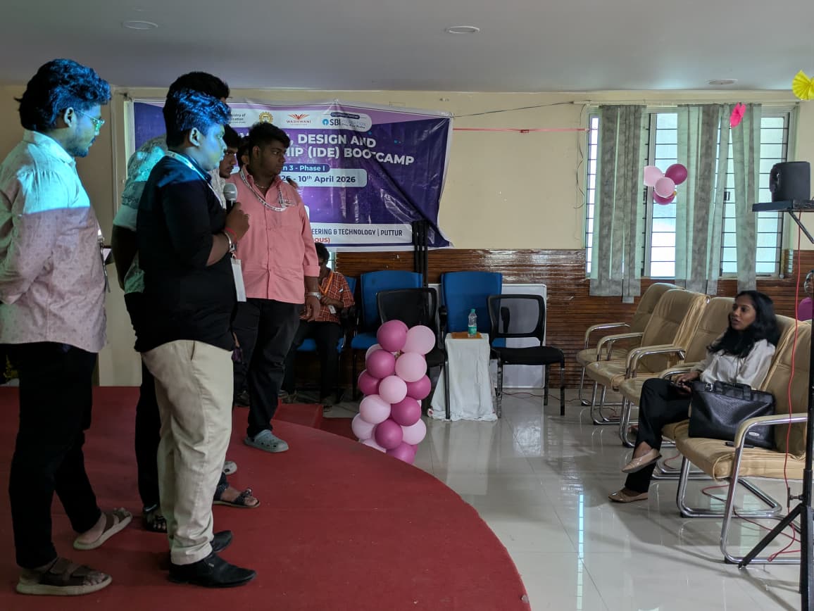 svpcetputtur's tweet photo. #IDEBootcamp 2026 Day 3 | Session 9 at #SVPP Puttur, A.P by Ms. Lavanya G | Mr. Sreevatsan

@narendramodi @PMOIndia @EduMinOfIndia @mhrd_innovation @dpradhanbjp @PIBHRD @SITHARAMtg @abhayjere @MS_AICTE @AICTE_INDIA @wadhwanif @pradeepdhage
@svppalumni https://t.co/Dk1BOdfcr7