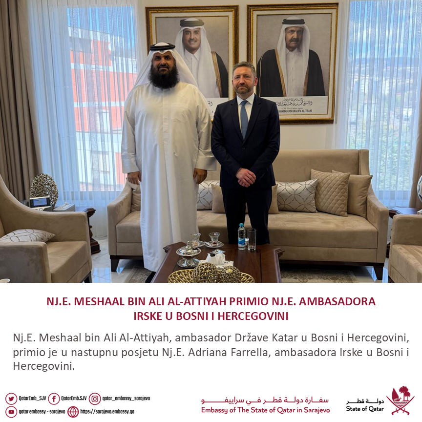QatarEmb_SJV's tweet photo. #الخارجية_قطر #قطر #الدوحة #البوسنة_والهرسك #سراييفو #MOFAQatar #qatar #doha #bosnia #BiH #sarajevo #katar https://t.co/Vq35ZBA7NB