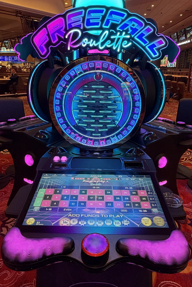 Spotted at South Point: Freefall Roulette.