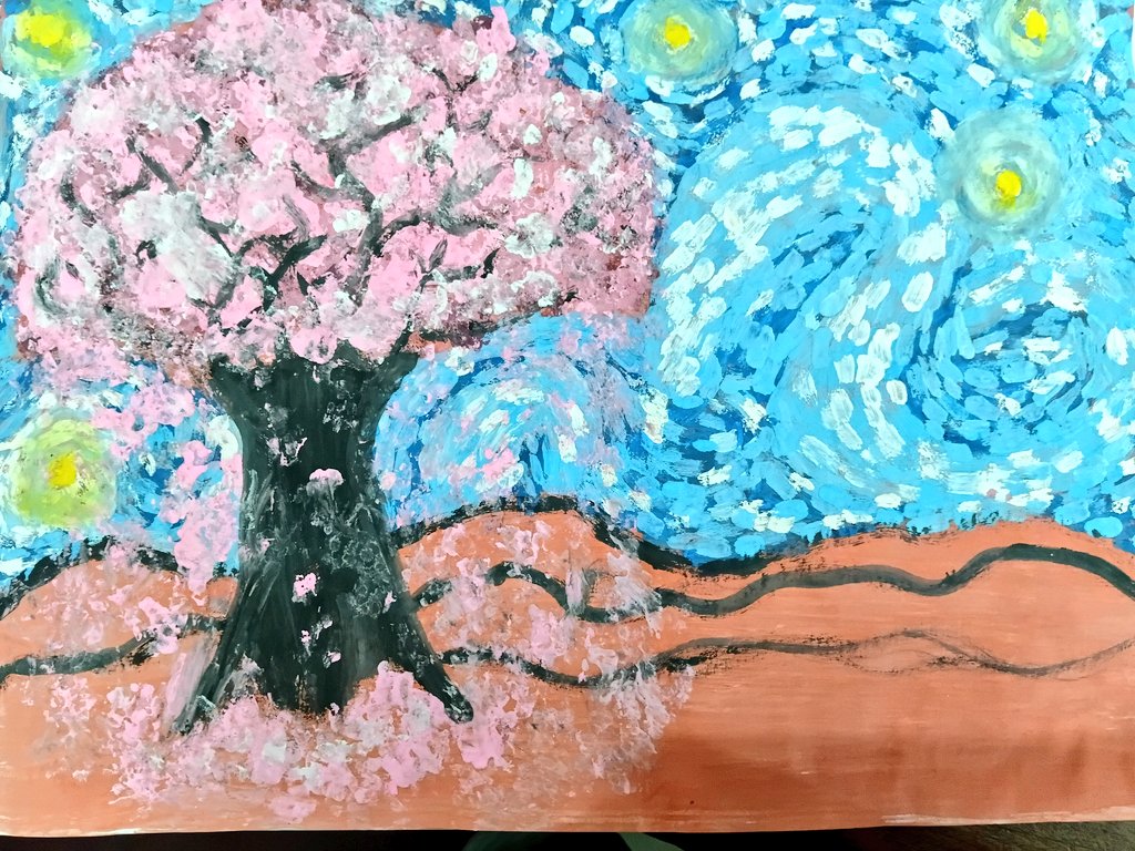 AlkasimSam55598's tweet photo. Starry Blossom #art https://t.co/NLZj46yJe3