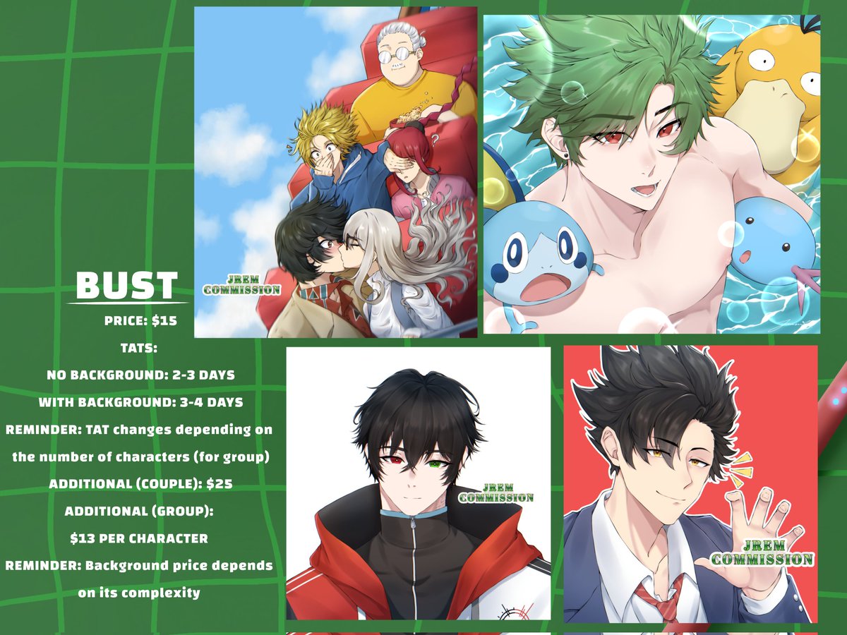 jremdraws's tweet image. COMMISSION AVAILABLE 💚 

#commissionme #animestyle #smallartist