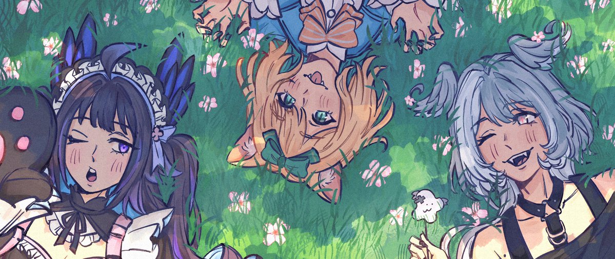 flakesnpie's tweet image. 🌸🌸🌸 

#pendorART #Palouette #DrawMillie