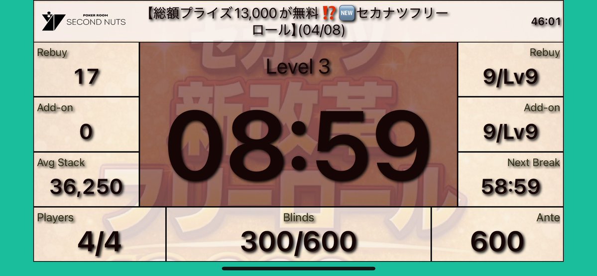 SECOND NUTS♧セカンドナッツ♤ポーカー♡名古屋　栄 tweet media