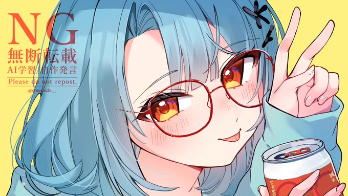 最近は自分の配信用サムネを描くなどしていました#うみの絵め