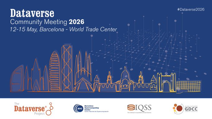 INB_Official's tweet photo. #DCM2026 | This year's @Dataverseorg Community Meeting takes place May 12–15 in Barcelona #Dataverse

Check out the programme and speakers:
https://t.co/GmKLpLD296
https://t.co/kmGhqIr87d

Do not miss the standard registration before April 30th:
https://t.co/7N40QR754O https://t.co/jkMf3pmfMJ