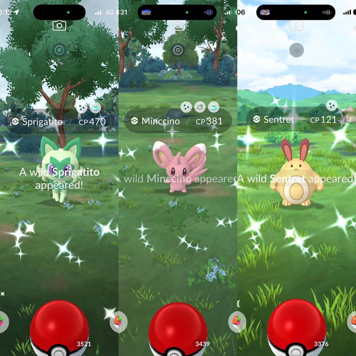 Hundo Cyndaquil &amp; 3 shinys yesterday🥲😆
#PokemonGo #PokemonGoApp