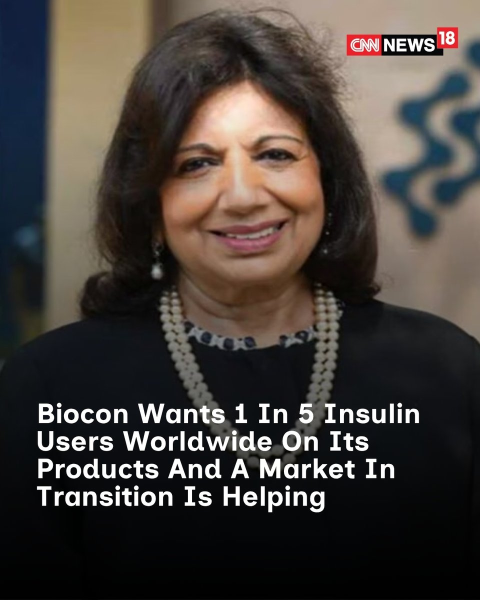 CNNnews18's tweet image. As big insulin makers pivot to GLP-1 blockbusters and exit the space, Biocon’s Kiran Mazumdar Shaw sees a rare opening to become the world's dominant insulin company

Reported by: @ChandnaHimani 

#Health #Business #India

news18.com/india/biocon-w…