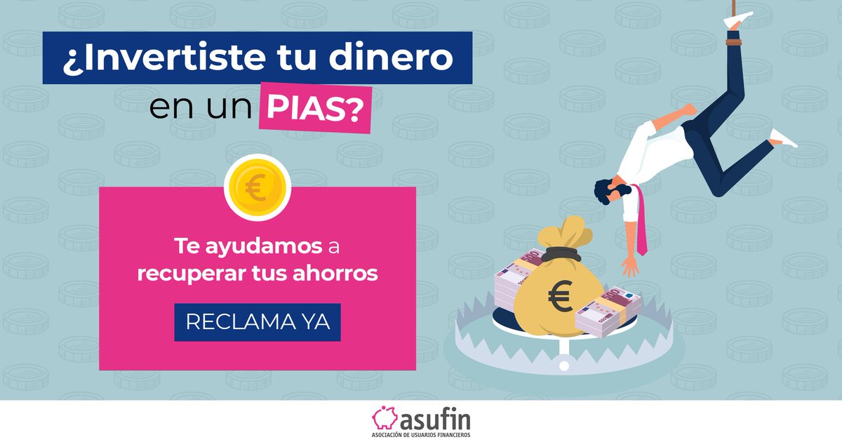 asufin_'s tweet image. 🤔 ¿Invertiste en un #PIAS pensando que era un producto seguro?
Puede que estés pagando comisiones abusivas sin saberlo… pero puedes reclamar.
💸 Recupera tus ahorros 👉 bit.ly/3RdvZhd
Reclama con #ASUFIN. Te ayudamos a recuperar lo que es tuyo.