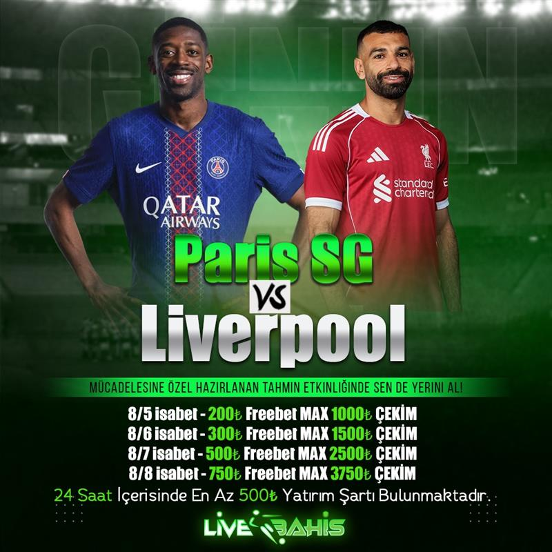 livebahis_lb's tweet photo. 🔥⚽️PSG - LİVERPOOL
            MAÇINA ÖZEL! ⚽️🔥

👉 Maç sonucu,
👉 Gol sayısı,
👉 İlk golü atan,
👉 Kartlar &amp; kornerler 🎯

Tahminini yap 💭
Doğru bil, kazanmaya bir adım yaklaş! 🏆🔥

Derbi derbidir, sürprizlere hazır ol! 😎⚽️

💫  TAHMİNDE BULUN https://t.co/zAsgmxNKwE