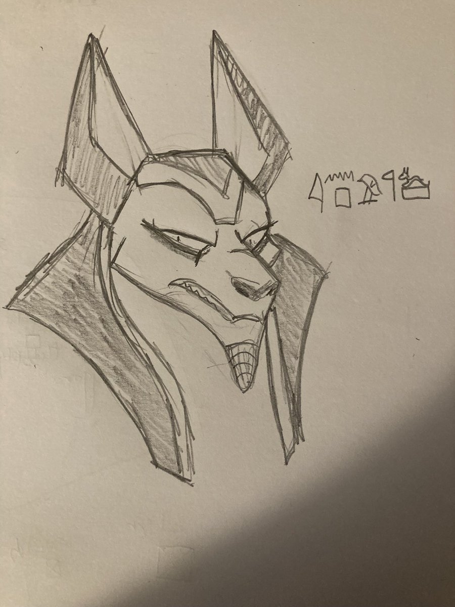 KelMoonwing's tweet photo. Just a small sketch of Anubi from the show Egyxos! https://t.co/YrcyQpUW6j