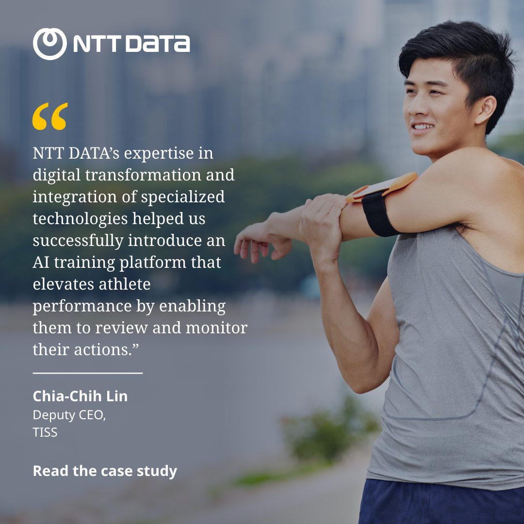 nttdata_inc's tweet image. TISS partnered with us to launch an AI‑powered training platform that turns video into real‑time insights, helping athletes improve performance and reduce injury risk using edge AI &amp;amp; NVIDIA GPUs. 🏅

Read the #CaseStudy: bit.ly/4vg3j92