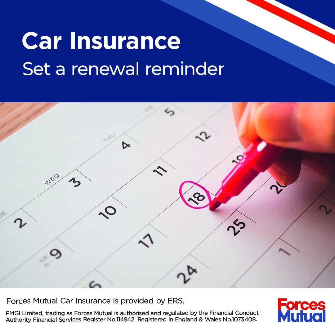 ForcesMutual's tweet photo. Car insurance not ready to renew yet?🚗
Set a quick renewal reminder with Forces Mutual — we’ll email you 30 days before your renewal so you can compare quotes.
Simple, smart, hassle-free.
👉 Set yours today: https://t.co/E6Cm2xgrpx https://t.co/5urzpjE2s7