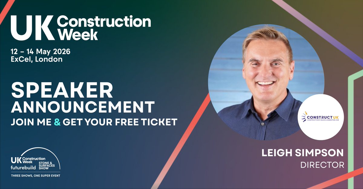 UK_CW's tweet image. AI is reshaping construction sales &amp;amp; marketing but what actually works?

Join Leigh Simpson at #UKConstructionWeek London to explore real-world AI use, practical insights and common pitfalls.

📅 14 May | 11:45–12:25
Register: zurl.co/s5rNa 

#ConstructionIndustry #AI