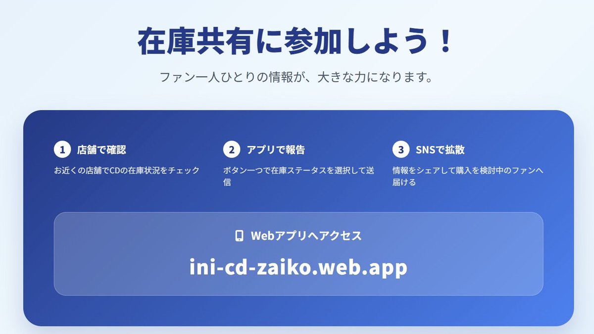 INI在庫情報サイト tweet media