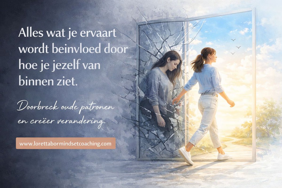 Alles wat je ervaart wordt beïnvloed door hoe je jezelf van binnen ziet. Doorbreek oude patronen en creëer verandering: lorettabormindsetcoaching.com #VeranderJeLeven #SuccesvolLeven #Coaching