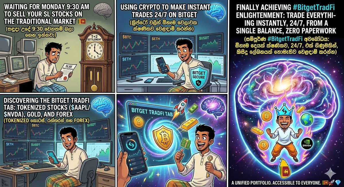 Deshhh24's tweet photo. Why trade the old way when you can trade the smart way? 🧠✨

✅ 24/7 Trading
✅ Instant Settlement
✅ Zero Paperwork
✅ Stocks, Gold, Forex &amp; Crypto under one roof.

#Bitget #Trading #Fintech #CryptoNews https://t.co/lRFU31zkVO