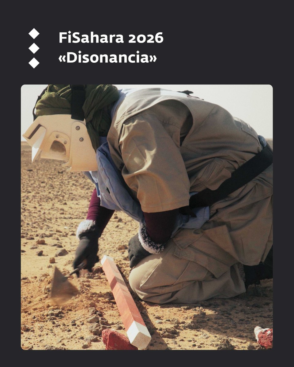FiSahara's tweet photo. #FiSahara2026 proyectará "Disonancia" (@RaquelLarrosa), nominada al Goya a Mejor Corto Documental y ganadora de mútiples Premios. Contaremos con la presencia de su productor (@CretaProd) y sus protagonistas, las mujeres desactivadoras de minas de #SMAWT.
#CaminandoANuestraTierra https://t.co/CZECin8lYQ